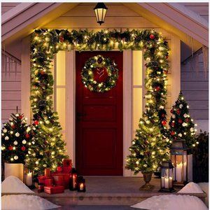 Christmas Tree with Pink Mauve Ornaments